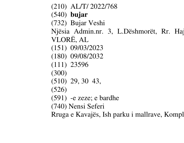 Zëri i markës bujar në buletin