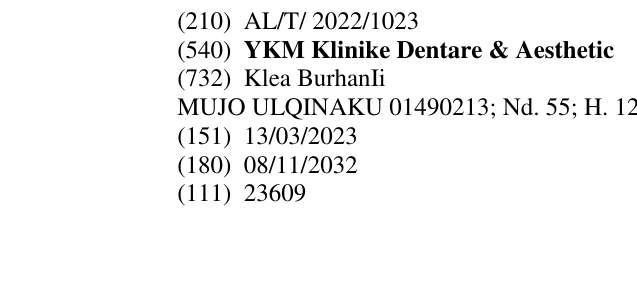 Zëri i markës YKM Klinike Dentare & Aesthetic në buletin