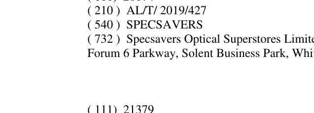 Zëri i markës SPECSAVERS në buletin