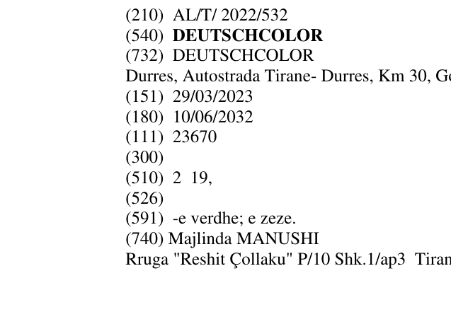 Zëri i markës DEUTSCHCOLOR në buletin