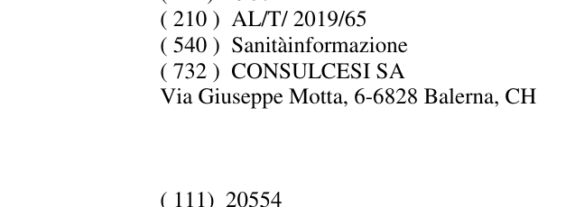 Zëri i markës Sanitàinformazione në buletin