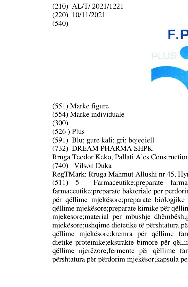 Zëri i markës Plus në buletin