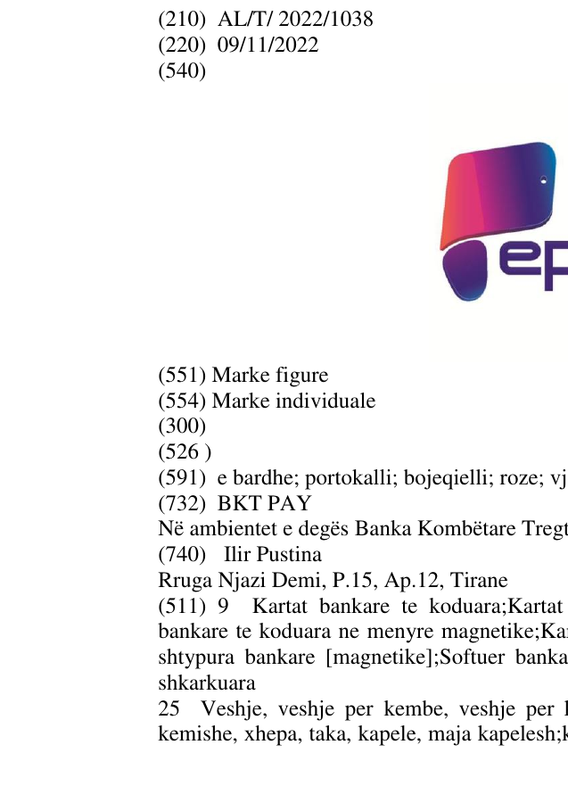 Zëri i markës epara në buletin