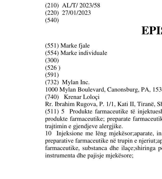 Zëri i markës EPISUP në buletin