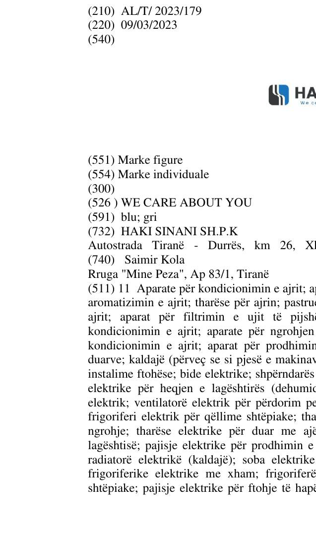 Zëri i markës WE CARE ABOUT YOU në buletin