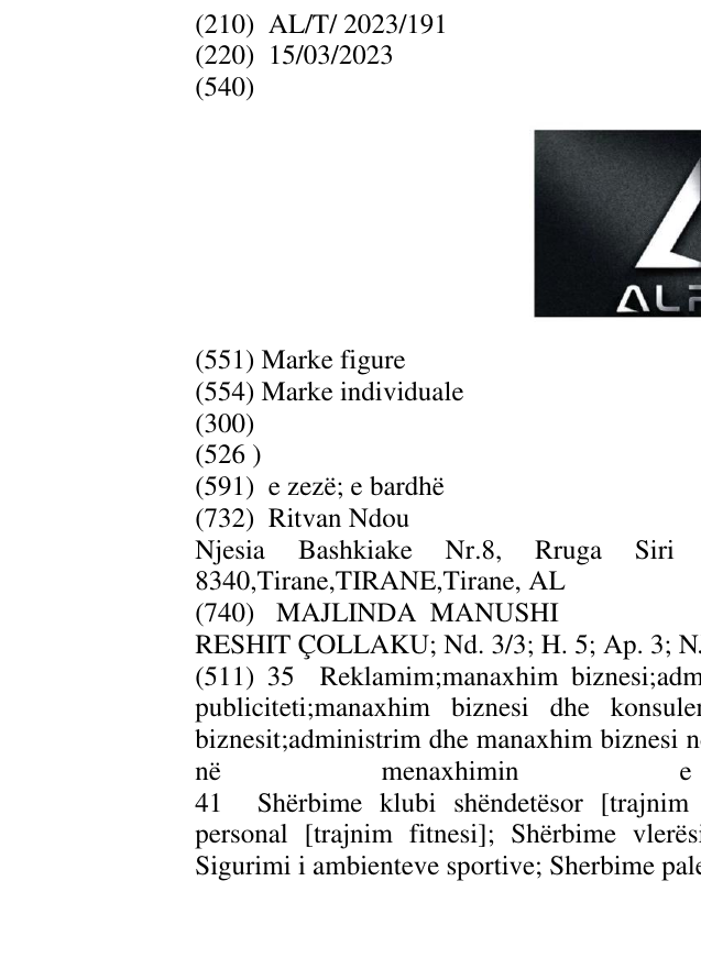 Zëri i markës ALPHA në buletin