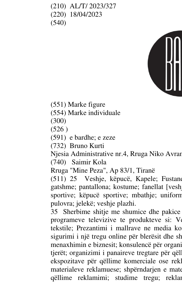 Zëri i markës BAZZ në buletin