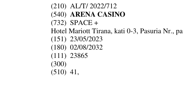 Zëri i markës ARENA CASINO në buletin