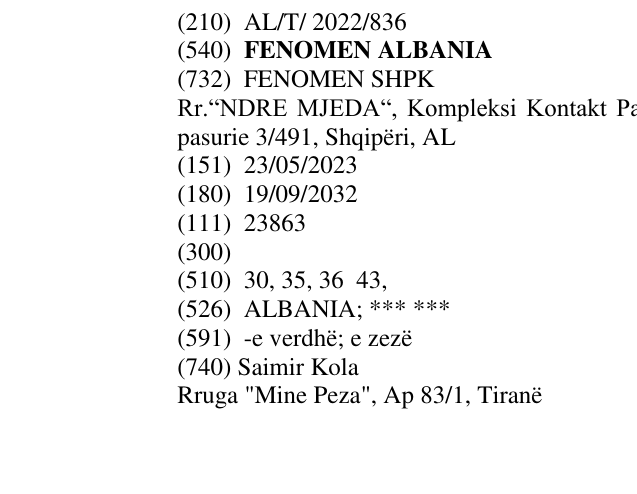 Zëri i markës FENOMEN ALBANIA në buletin