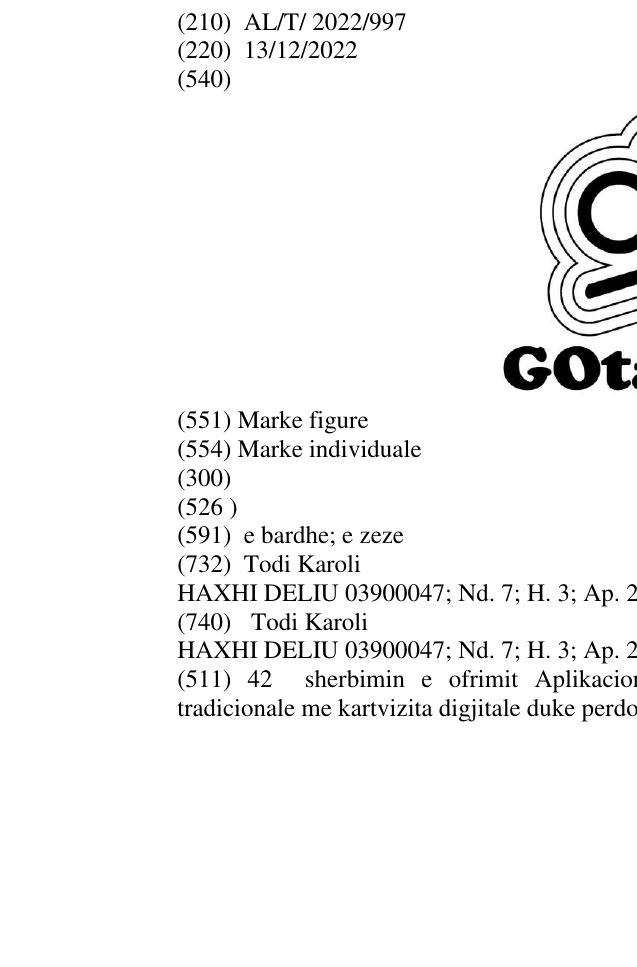 Zëri i markës GOtaps në buletin