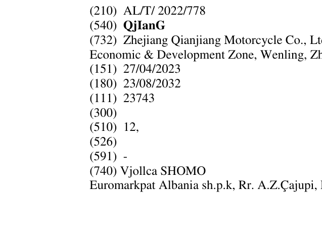 Zëri i markës QjIanG në buletin