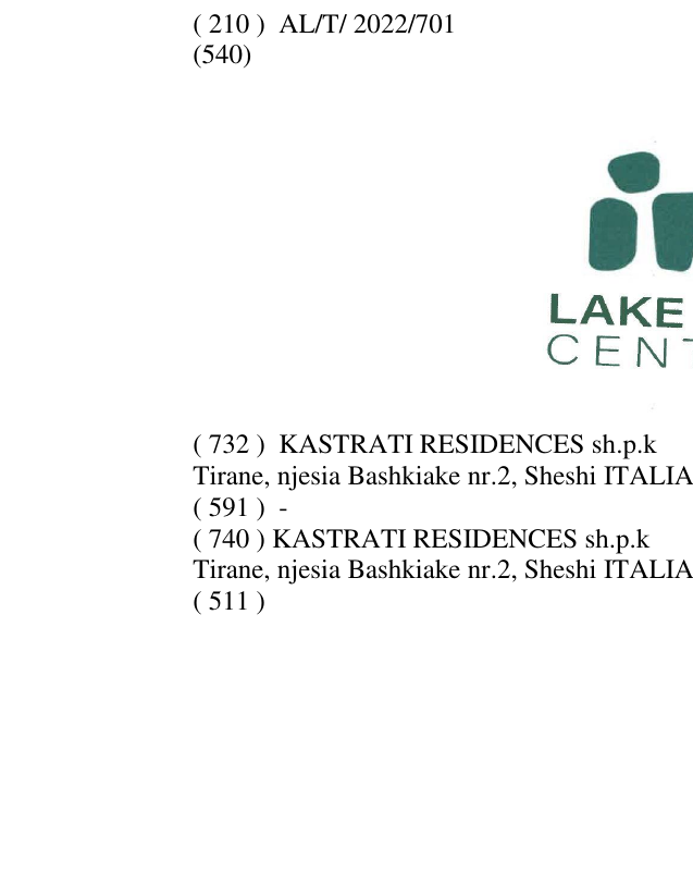 Zëri i markës LAKE PARK CENTRAL në buletin