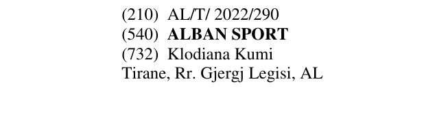 Zëri i markës ALBAN SPORT në buletin