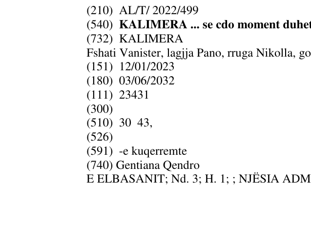 Zëri i markës KALIMERA ... se cdo moment duhet të jetë i ëmbël në buletin