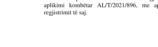 Zëri i markës ARMMANI në buletin