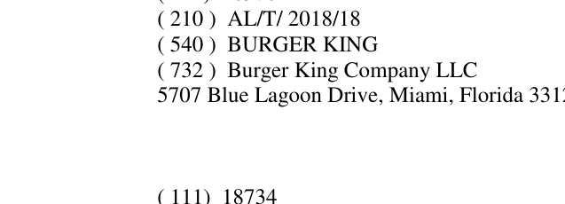 Zëri i markës BURGER KING në buletin