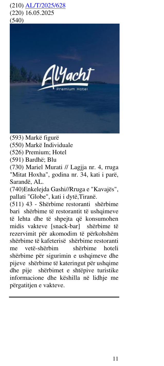 Zëri i markës Premium; Hotel në buletin