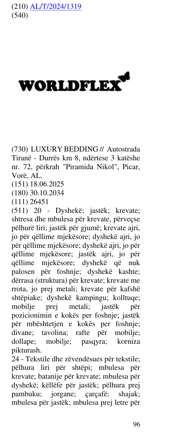 Zëri i markës WORLDFLEX në buletin