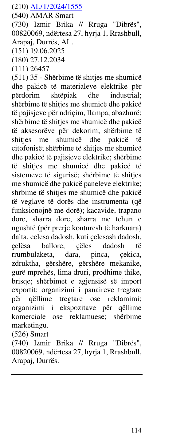 Zëri i markës AMAR Smart në buletin