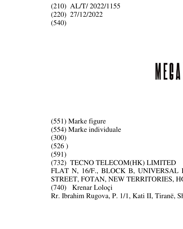 Zëri i markës MEGABOOK në buletin