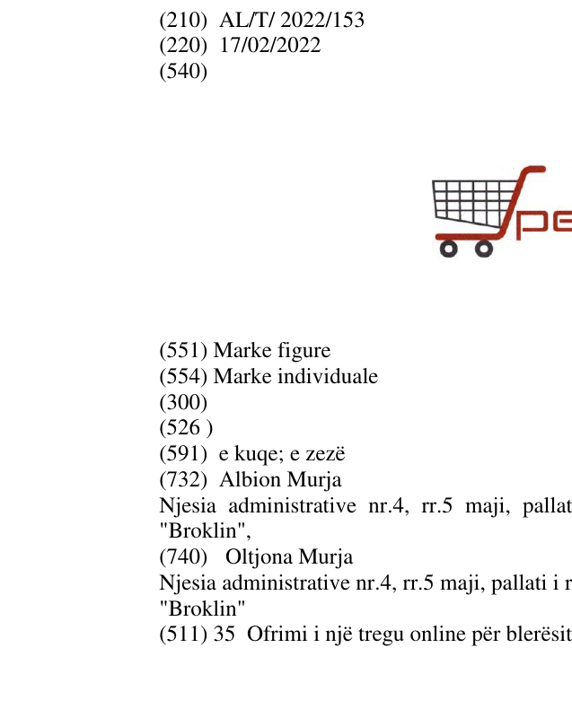 Zëri i markës Speciale në buletin
