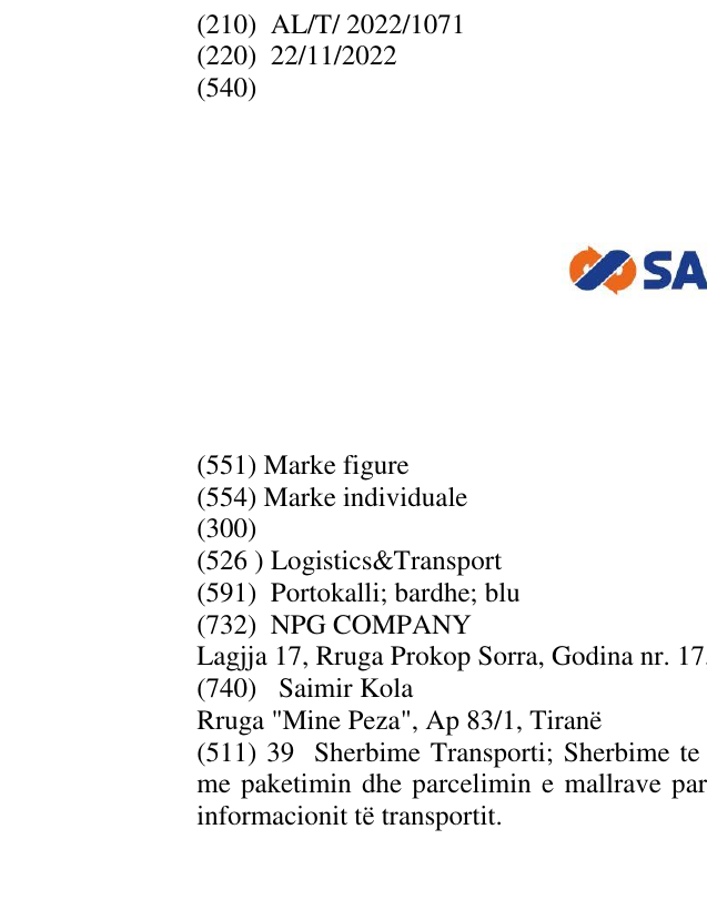 Zëri i markës Logistics&Transport në buletin
