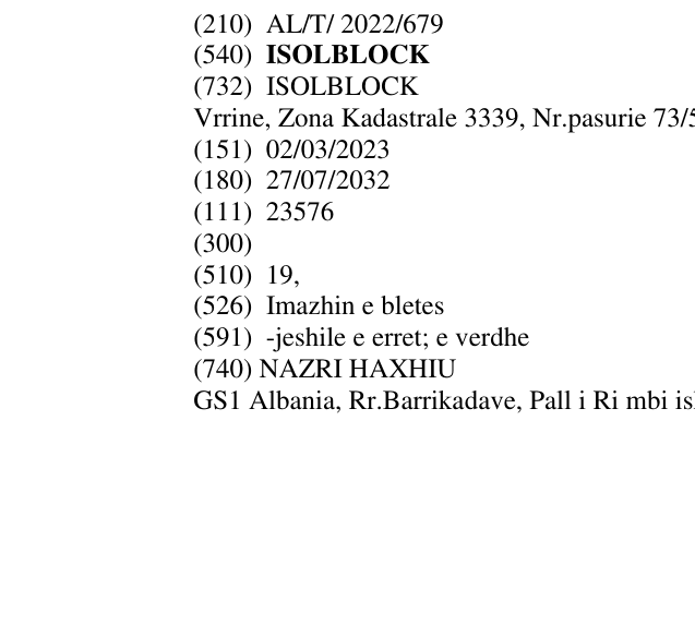 Zëri i markës ISOLBLOCK në buletin