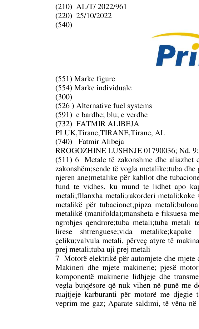Zëri i markës Alternative fuel systems në buletin