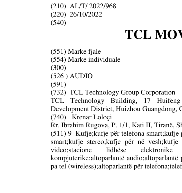 Zëri i markës TCL MOVEAUDIO në buletin