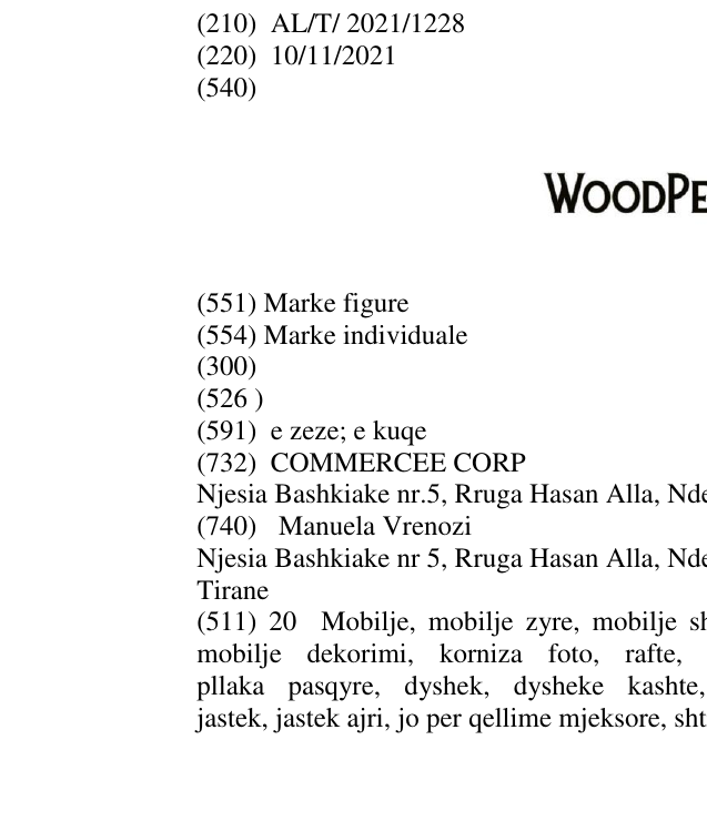 Zëri i markës WOODPECKER në buletin