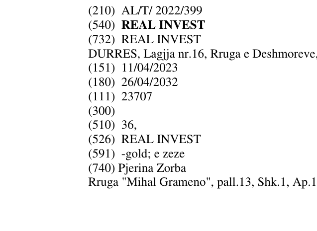 Zëri i markës REAL INVEST në buletin
