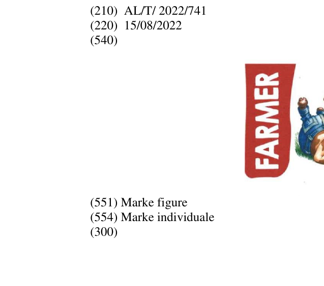 Zëri i markës FARMER në buletin