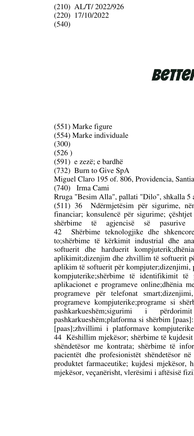 Zëri i markës BETTERFLY në buletin