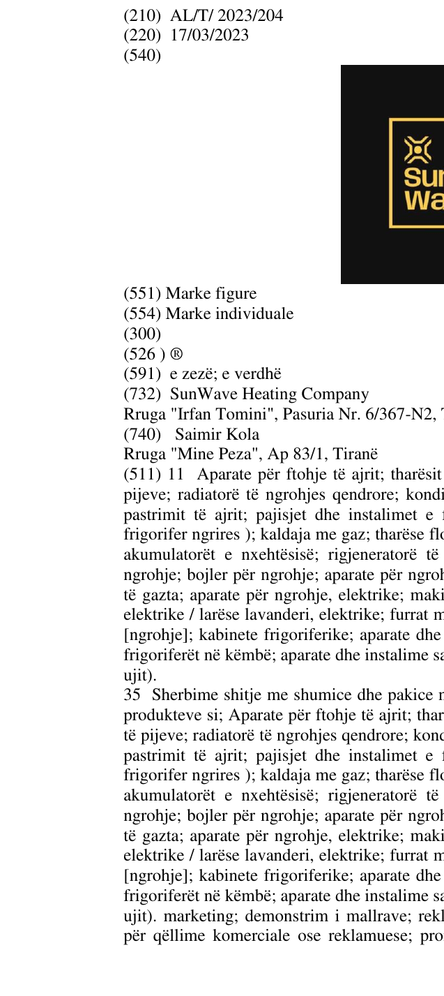 Zëri i markës ® në buletin