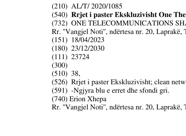 Zëri i markës Rrjet i paster Ekskluzivisht One The clean network në buletin