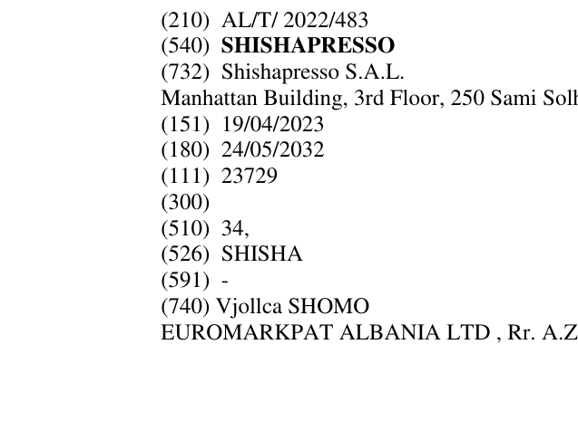 Zëri i markës SHISHAPRESSO në buletin