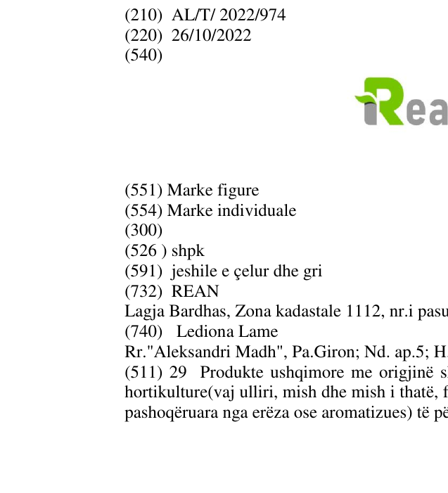 Zëri i markës shpk në buletin