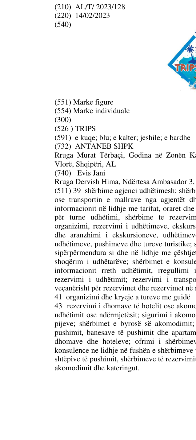 Zëri i markës TRIPS në buletin