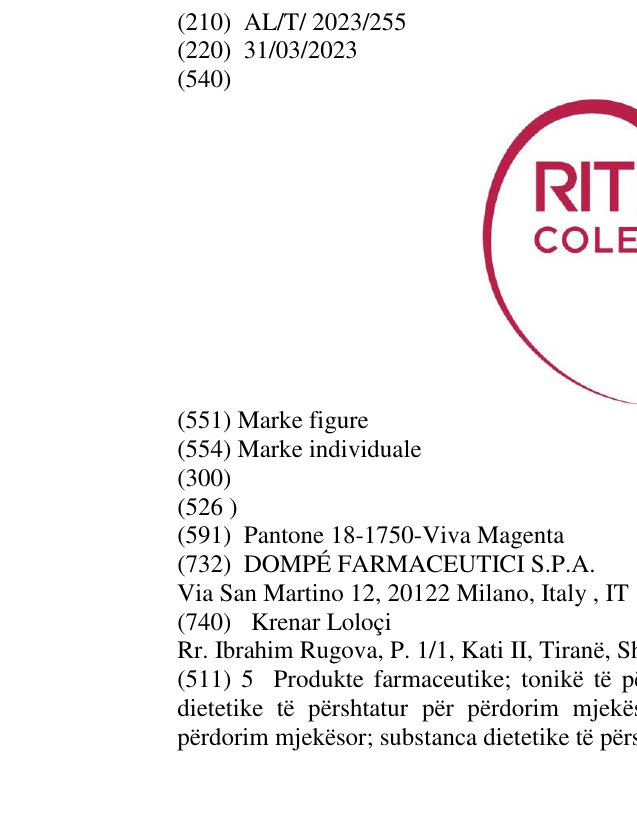 Zëri i markës RITMON COLESYSTEM në buletin