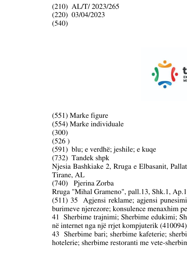 Zëri i markës Tandek exchange your mind në buletin