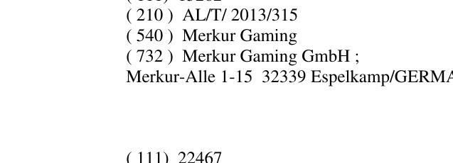 Zëri i markës Merkur Gaming në buletin