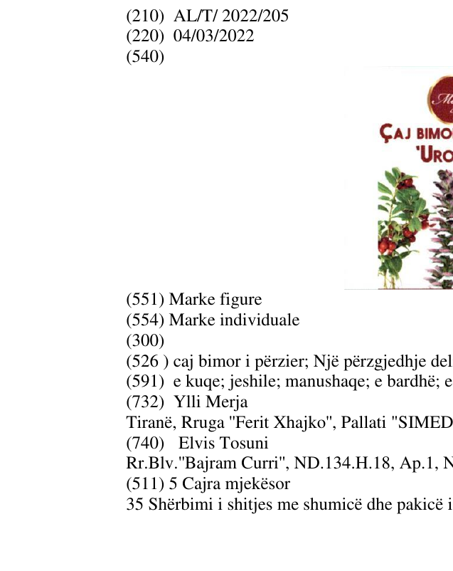 Zëri i markës caj bimor i përzier; Një përzgjedhje delikate e bimëve; caffein Free në buletin