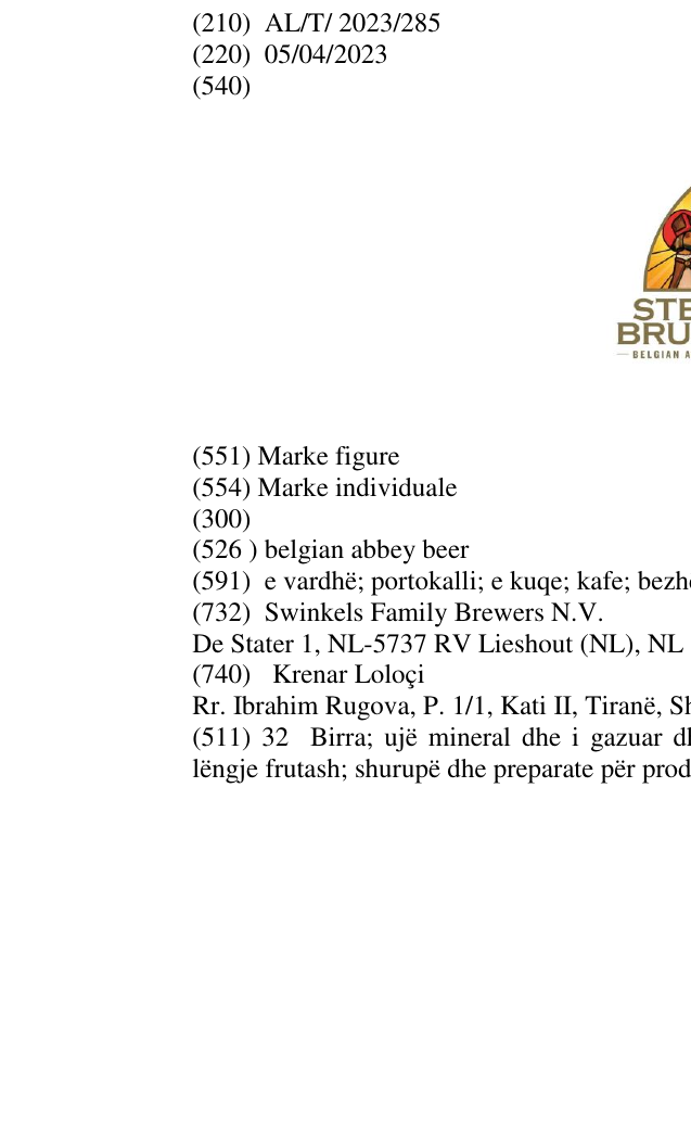 Zëri i markës belgian abbey beer në buletin
