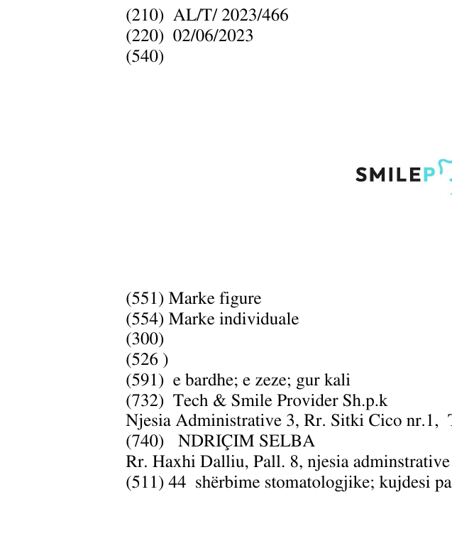 Zëri i markës SMILEPROVIDER në buletin