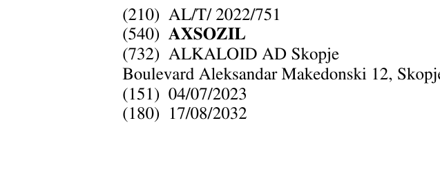 Zëri i markës AXSOZIL në buletin