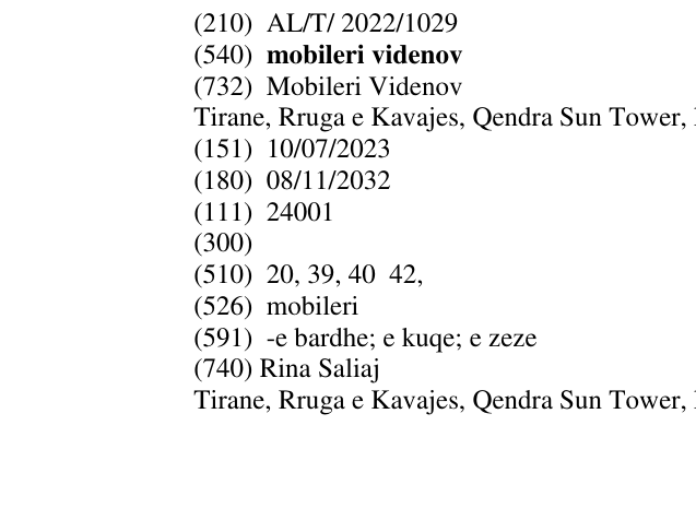 Zëri i markës mobileri videnov në buletin