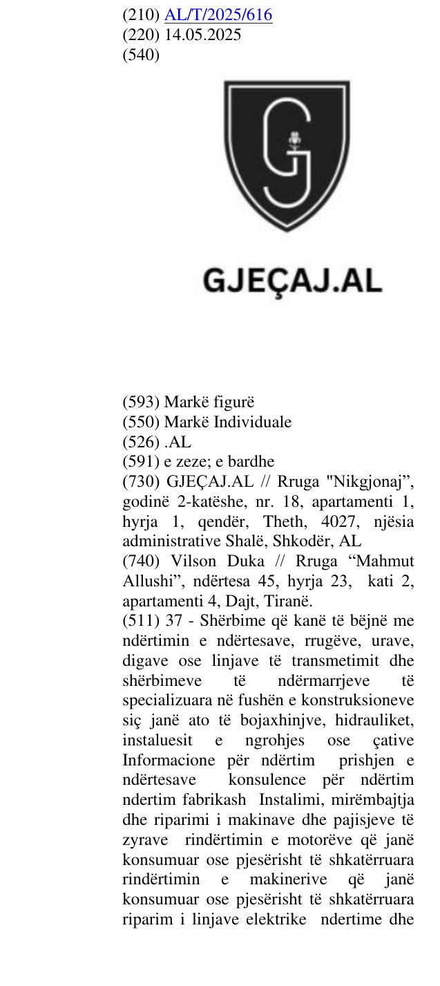 Zëri i markës .AL në buletin