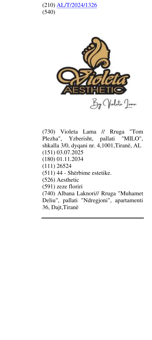 Zëri i markës Aesthetic në buletin