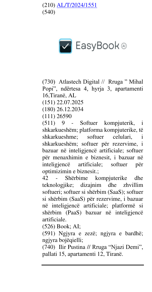 Zëri i markës Book; AI; në buletin