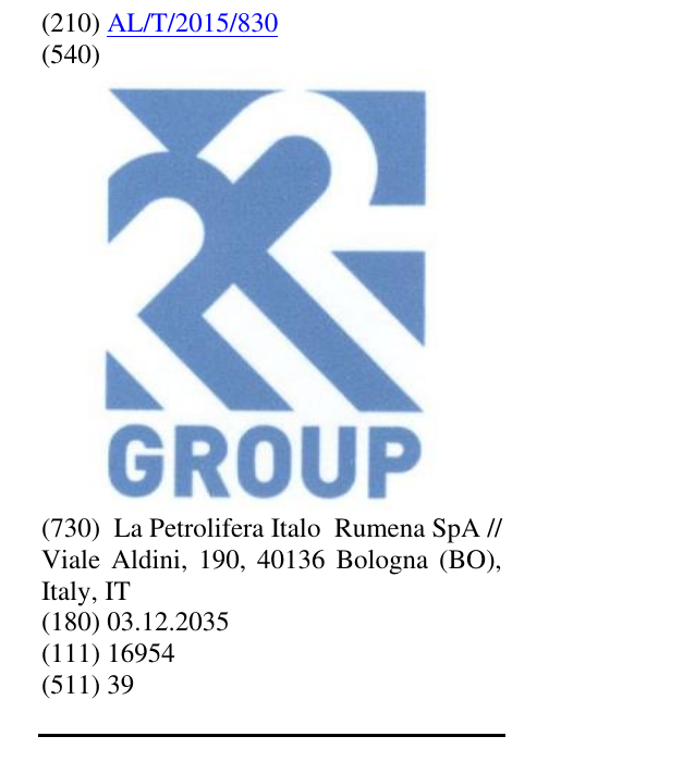 Zëri i markës PIR GROUP në buletin